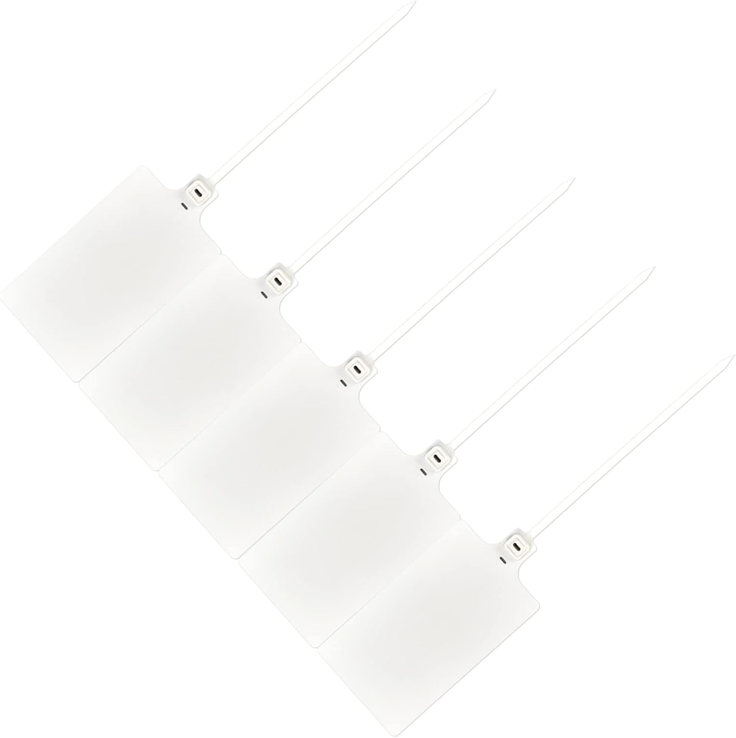 100 White Plastic Writable Shipping Tags - Large, Waterproof, Hanging Labels with One Permanent Marker Pen - Image 8