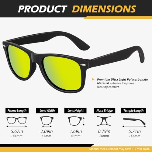 Image of LINVO丨Half Rim High-end Branded and Stylish Sunglasses丨Polarized and 100% UV Protected 丨Men & Women丨Medium丨Riding & Driving