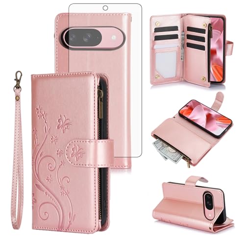 Coque Google Pixel 9 YM020 UK couleur or rose pour protection de smartphone