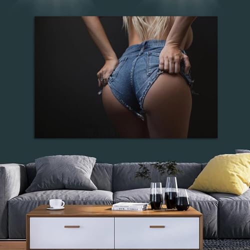 Affiches et impressions sur toile de femmes sexy noir et blanc 70x100 cm