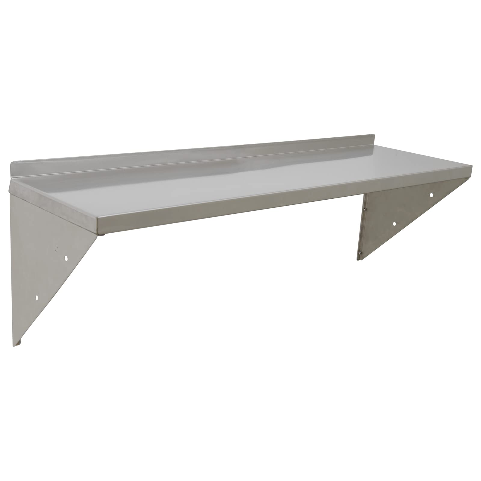 TAIMIKO Étagère Murale INOX Rangement Cuisine Pose Murale Cadre Triangulaire Structure Robuste pour Restaurant, Café, Bar, Maison, Salle,Cuisine, buanderie, Garage (120 * 30 cm)