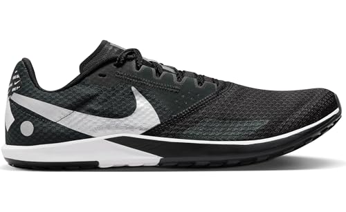 Image of Nike Rival Waffle 6 Road and Cross-Country Racing Shoes (DX7998-100, White /Black-Pure Platinum)
