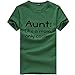 Produktbild Frau T-Shirt, Muttertag Volltonfarbe Kurze Ärmel Drucken Shirt Top Damen Mode Lose Kurze Ärmel Groß T-Shirt Top