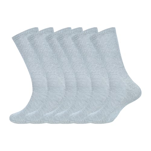 AJ DEZINES 3 Pack Mens Crew Socks Cushioned Athletic Sports Workout Moisture Wicking Socks