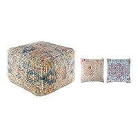 DKD Home Decor Sitzsack, mehrfarbig, 40 x 40 x 40 cm, 2 Stück