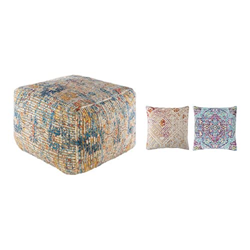 DKD Home Decor Sitzsack, mehrfarbig, 40 x 40 x 40 cm, 2 Stück