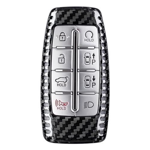 Coque en fibre de carbone pour clé Genesis G80 GV80 | Protection luxe et design sport