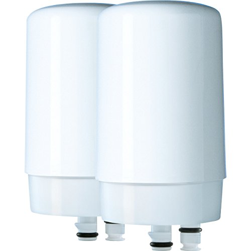 Brita Faucet Mount System Replacement Filter, Reduces Lead, Made Without BPA, White, 2 Count