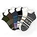 bataidis Anti-blister Thick Cushioned Wicking Odor Resist Athletic Casual Ankle Socks 6 Pairs (US, Alpha, Large, Regular, Regular, colour 7)