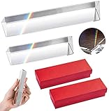 glasprisma kaufen 【Professionelle Ausrüstung】 Optisches Glasprisma H-K9L, hochwertiges Glas, Präzisionspolitur, hohe Transparenz, gute Reflexion und Farbauszug, die Abmessungen der beiden Prismen betragen 150 mm bzw. 50 mm.