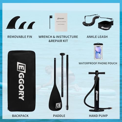 Image of Inflatable Paddle Board,Paddle Boards | Stable Design with Non-Slip Comfort Deck, Portable Travel Paddle Board