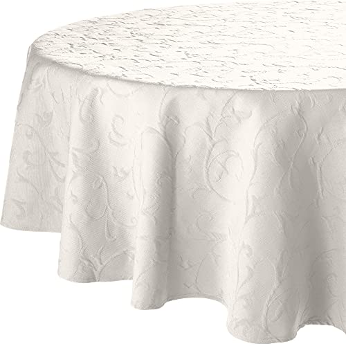 Erwin Müller Tischdecke Düsseldorf bügelfrei Creme Größe rund: 170 cm...