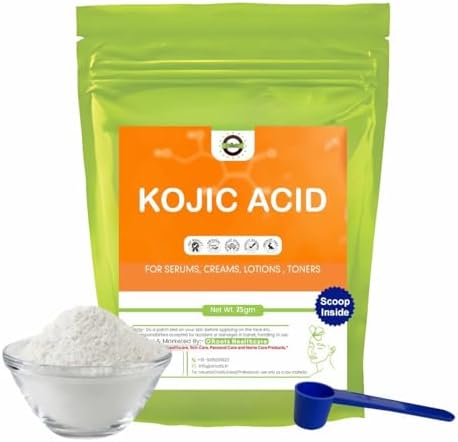 Kojic Acid Powder Pure (25Gm) for Skin Lightening,Soap Making, Creams and other DIY Skincare products