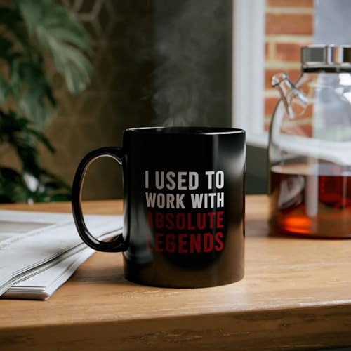 Image of Panvola Personalized I Used To Work With Absolute Legend Customized Coworker Gifts Retirement Mug 11oz Black 11oz