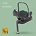 Maxi-Cosi CabrioFix i-Size, Babyschale, 0–12 Monate, max. 12 kg, leichter i-Size Kindersitz (3,2 kg), Sonnenverdeck, gepolsterter Sitz, für viele Maxi-Cosi Kinderwagen, Essential Green