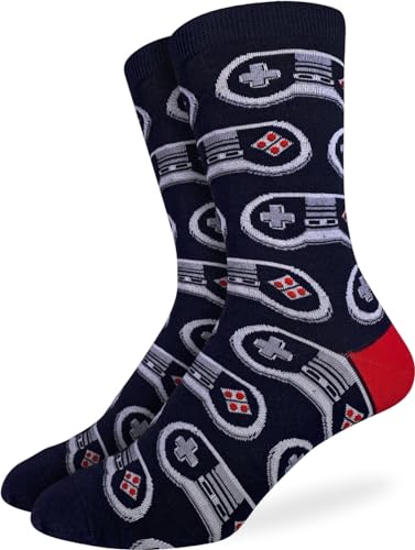 Good Luck Sock Men's Video Game Controller Socks, Adult, Shoe Size 7-12