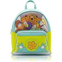 Scooby Doo Mini Backpack for Kids & Adults | 10" PU Leather Scooby-Doo Backpack Purse Featuring Scooby & Mystery Machine Style | Toddler Travel Bag, Small Backpack Bookbag for School, Travel | Ages 3+