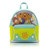 Scooby Doo Mini Backpack for Kids & Adults | 10' PU Leather Scooby-Doo Backpack Purse Featuring Scooby & Mystery Machine Style | Toddler Travel Bag, Small Backpack Bookbag for School, Travel | Ages 3+