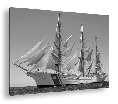 Grand voilier de la Garde côtière décoration murale marine