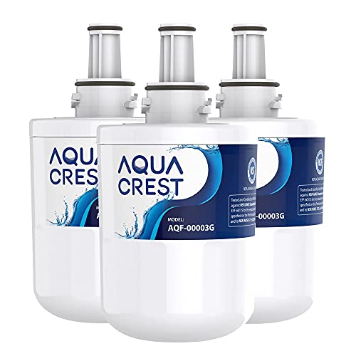AQUACREST DA29-00003G Refrigerator Water Filter, Replacement for Samsung DA29-00003G, DA29-00003B, DA29-00003A, Aqua-Pure Plus, HAFCU1, RFG237AARS, FMS-1, RS22HDHPNSR, RSG257AARS, WSS-1 (Pack of 3)