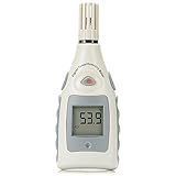 TopOne Digital Humidity and Temperature Meter Portable Thermometer Hygrometer Monitor with Tripod Thread, Hand-held LCD Backlight for Indoor and Outdoor 9V Battery Included