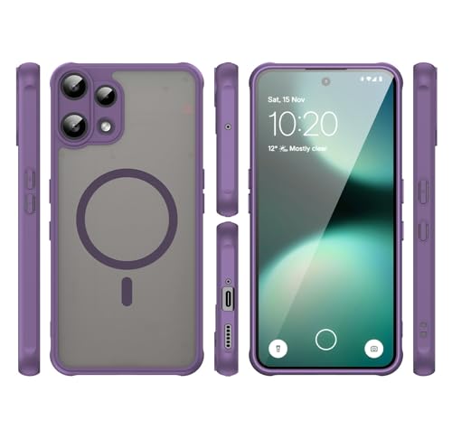 Image of Compatible with Nothing Phone3A Lite Case Cover,Compatible with MagSafe,Anti-Fall,Compatible with Nothing Phone (3a) Lite 5G A001T Cell Protective Phone Case Purple