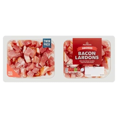 Morrisons Smoked Bacon Lardons Twin Pack 200g