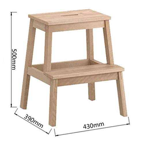 Échelle en bois double usage pour éviter les chutes sur les tabourets