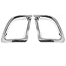 2 Pcs Chrome Plated ABS Rear Bumper Fog Light Lamp Cover Trim Fit for Toyota Highlander 2014 2015 2016 2017 2018