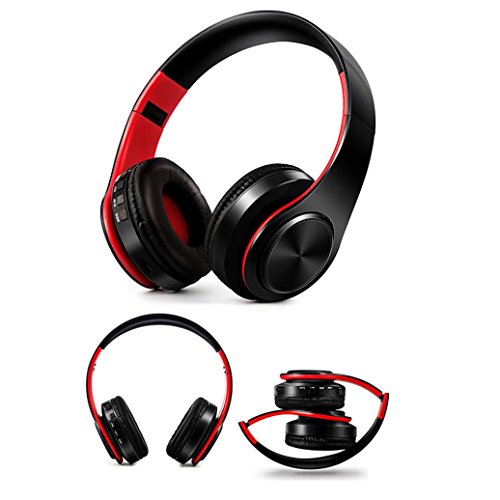 STRIR Bluetooth para auriculares estéreo V4.0 + EDR Class2 Música plegable Over-oreja sonido de alta fidelidad Calling construido en Mirco phone manos libres, inalámbrico de conexión de cable