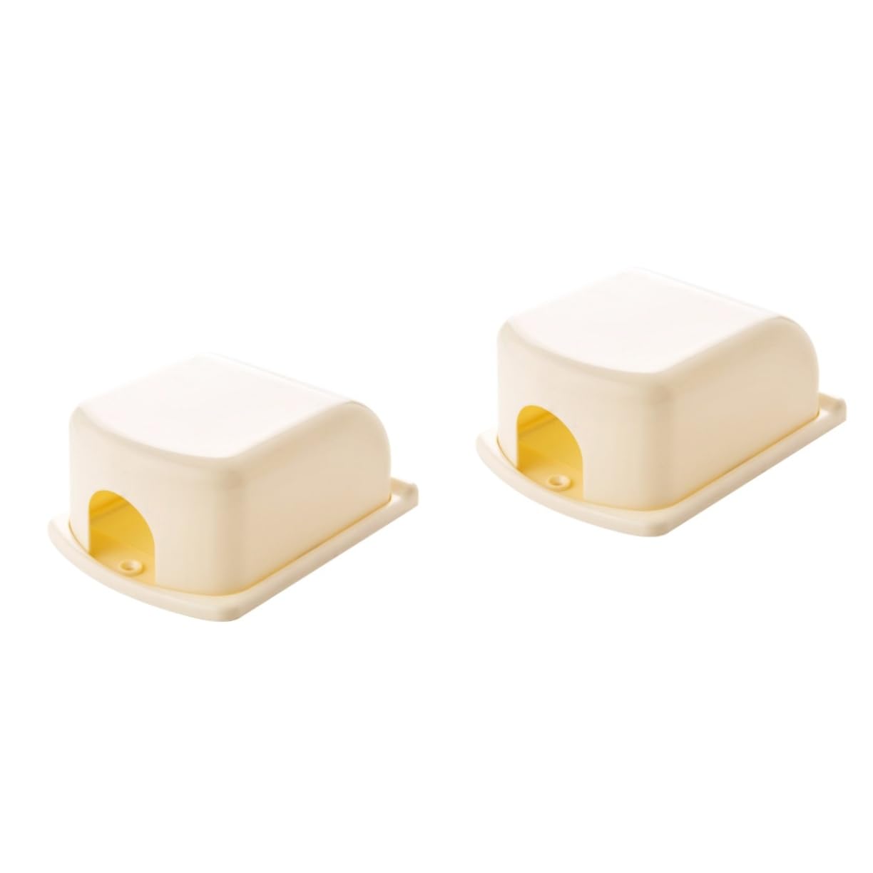 SHOWERORO 2pcs Safety Electrical Outlet Cover Adhesive Cover for Childproofing Easy Installation Impact Resistant Secure Babyproof Socket Indoor Use