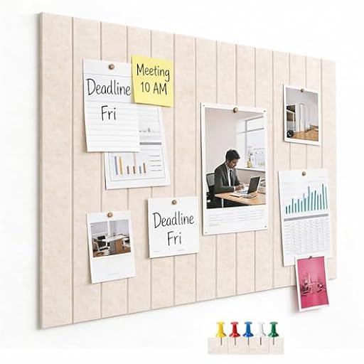 Tablero de Fieltro Autoadhesivo 60x40cm, Panel de Corcho de Pared Moderno Vision Board - Tablón de Anuncios para Habitación Infantil & Adolescente, Decoración de Pared de Dormitorio, Camel Claro | Ya disponible en tu tienda friki favorita! En mundofriki.es!