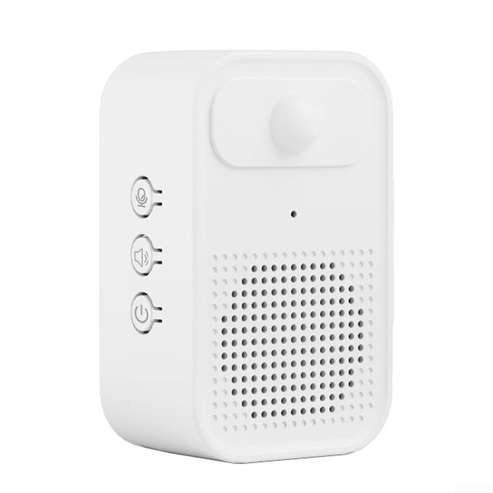 Sensor de puerta para tienda Welcomer, aviso de voz, alerta de entrada magnética con volumen ajustable, grabación de audio personalizada para el hogar, tienda, instalaciones sanitarias, negro y blanco