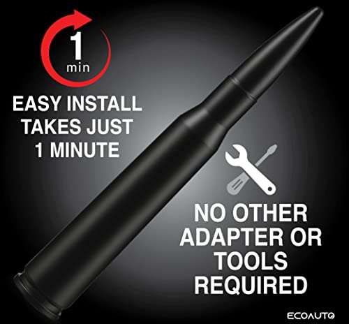 image for EcoAuto Badass 50 Cal Bullet Antenna Replacement Fits All Chevy & GMC 