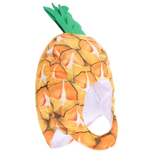 Chapeau masque ananas en peluche pour soirée cosplay réussie
