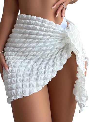 SHENHE Women's Sarong Coverup Short Bathing Suit Wrap Skirt Beach Swimsuit Cover Up