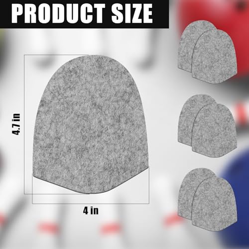 Image of 3 Pairs Bowling Shoe Slide Sole Bowling Accessories Replacement Felt Shoe Slide Pads for Men Women, One Size