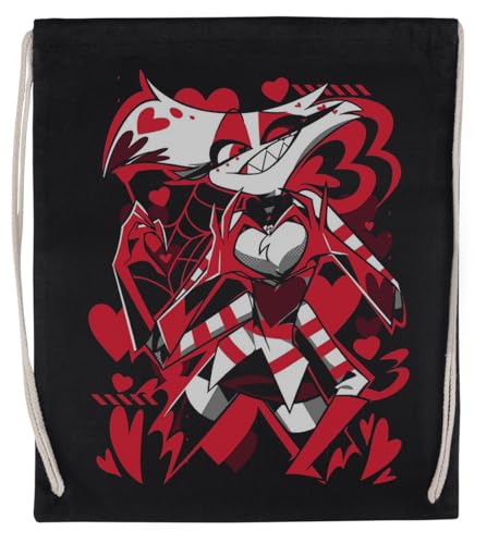 Ameretee Hazbin Hotel Polvere D'angelo Borsa Da Palestra Nera Sport Unisex