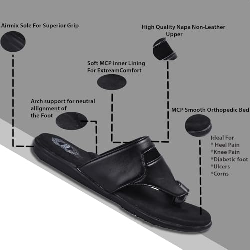 DR PLUS Men's Healthcare, Diabetic and Orthopedic MCR/MCP Footwear/Sandals/Slipper/Chappal…