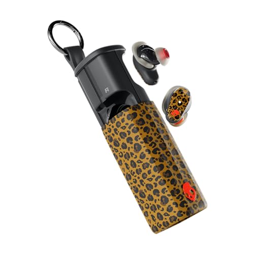 Image of Skullcandy Method 360 ANC Wireless Earbuds, Sound by Bose, Bluetooth Headphones, Premium Noise Cancelling, Up to 40 Hrs Battery, Sweat and Water Resistant, Microphone for iPhone Android - Leopard