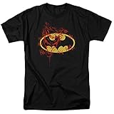 Batman Logo Joker Graffiti DC Comics T Shirt (X-Large)