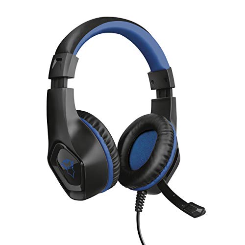 Trust-Gaming-Cascos-PS4-PS5-GXT-404B-Rana-Auriculares-Gamer-con-Microfono-Plegable-y-Corto-y-Diadema-Ajustable-Cable-de-2-m-para-Playstation-4-5-Azul