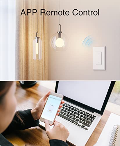 Ghome KG5-4 Smart Switch,Smart Wi-Fi Light Switch For Lights Works With Alexa And Google Home 2.4Ghz thumb #4