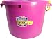 Fortiflex Multi-Purpose Storage Bucket for Dogs/Cats and Horses, 70-Quart, Bright Purple