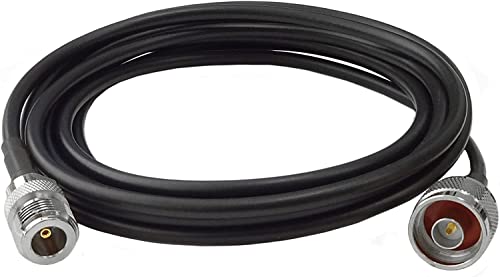 Premiertek 低損失 0.5cm厚 RG58/U(SYV-50)無線LAN 遠距離通信用 外部アンテナ 延長用 同軸ケーブル3メートル NP←→NJ損失1.872dB