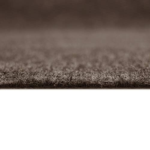 Icustomrug Spartan Weather Warrior Duty Indoor/Outdoor Utility Berber Loop Carpet Runner, Area Rugs, 3Ft,4Ft,6Ft Widths 70 Custom Sizes With Natural Non-Slip Rubber Backing 47" X 12' In Brown #TOP6