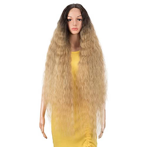DÉBUT Lace Front Wig Super Long Wavy Wig for Women 41 inches 280g Synthetic Hair Heat Resistant Fiber 130% Density (41 inches