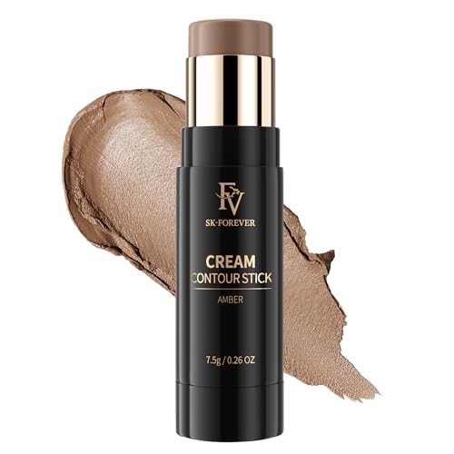 FV Cool Toned Contour Stick, Highly Pigmented & Blendable, Easy to Blend, Natural Matte Finish, Long Lasting Face Sculpted Makeup for Fair/Light Skin Tones, Shade 01 Amber