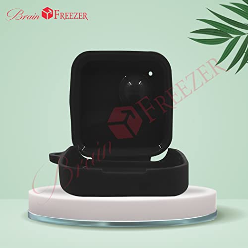 Image of Brain Freezer Stylish Soft Silicone 360 Full Protection Case Cover (Front & Back) Compatible with Nothing Ear (1) Black (Device Not Included)