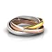 Cate & Chloe Kenzie 18K Gold Plated Swarovski Interlocking Rings, Rolling Ring, Gold Ring, Bridal Jewelry, Promise Ring, Best Ring, Crystal Ring, Statement Jewelry (8) - msrp $146